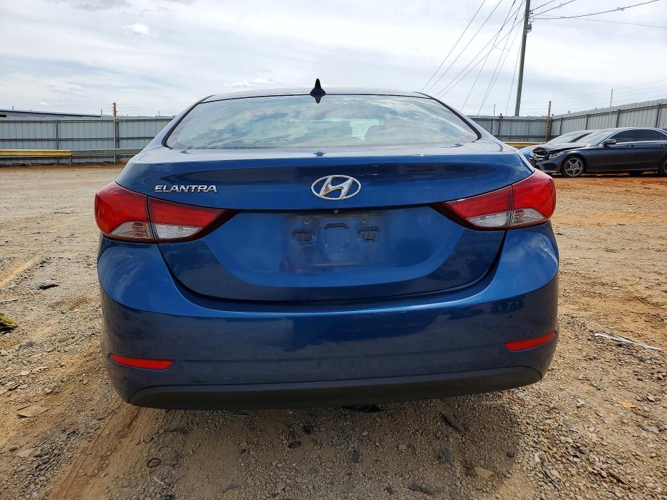 2015 Hyundai Elantra VIN KMHDH4AE2FU298169 COPART salvage auction — FRONT END, Va - Cert Of Title - Salvage, sold $700 on 2026-07-10 (photo 6)