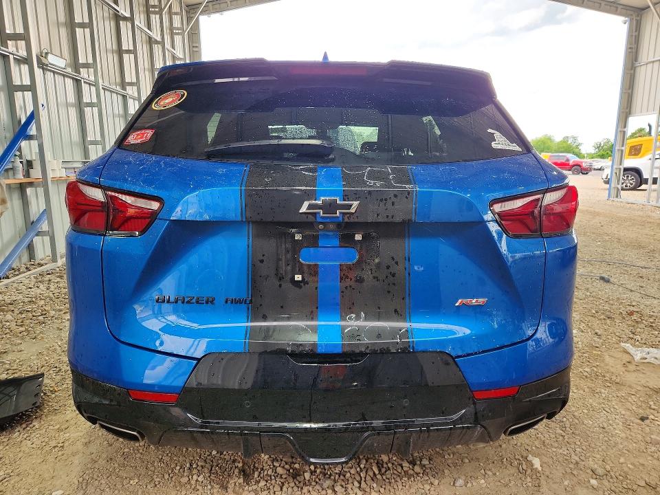 2021 Chevrolet Blazer VIN 3GNKBKRS4MS502924 COPART salvage auction — HAIL, Mo - Certificate Of Title, sold $12,800 on 2026-08-17 (photo 6)