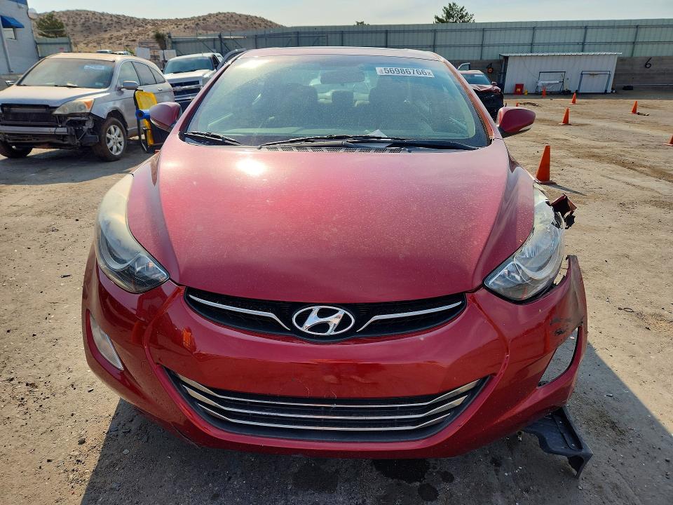 2013 Hyundai Elantra VIN 5NPDH4AE7DH382418 COPART salvage auction — FRONT END, Nm - Cert Of Title-Salvage, sold $2,250 on 2026-07-09 (photo 5)