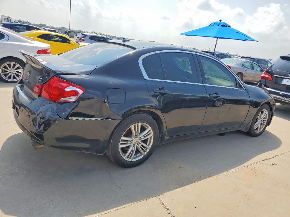 2013 Infiniti G VIN JN1CV6ARXDM750604 COPART salvage auction — REAR END, Wv - Salvage Certificate (P), sold $950 on 2026-07-11 (photo 3)