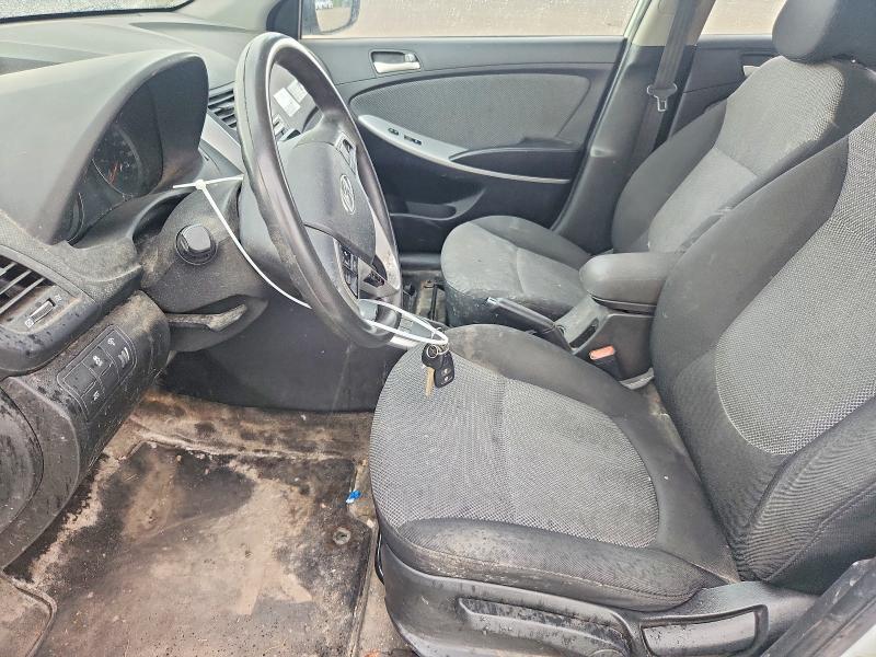 2014 Hyundai Accent VIN KMHCT5AE8EU190847 COPART salvage auction — FRONT END, Qc - Gravement Accidente, sold $375 on 2026-07-14 (photo 7)