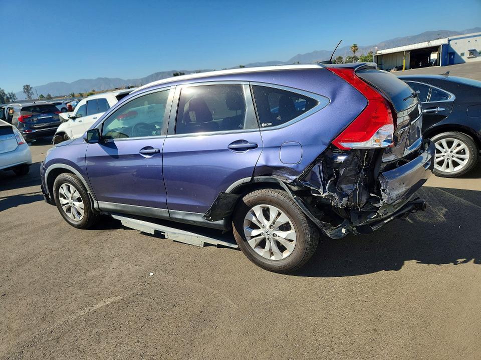 2012 Honda Cr-v VIN JHLRM3H74CC002631 COPART salvage auction — REAR END, Ca - Salvage Certificate, sold $3,100 on 2026-07-08 (photo 2)