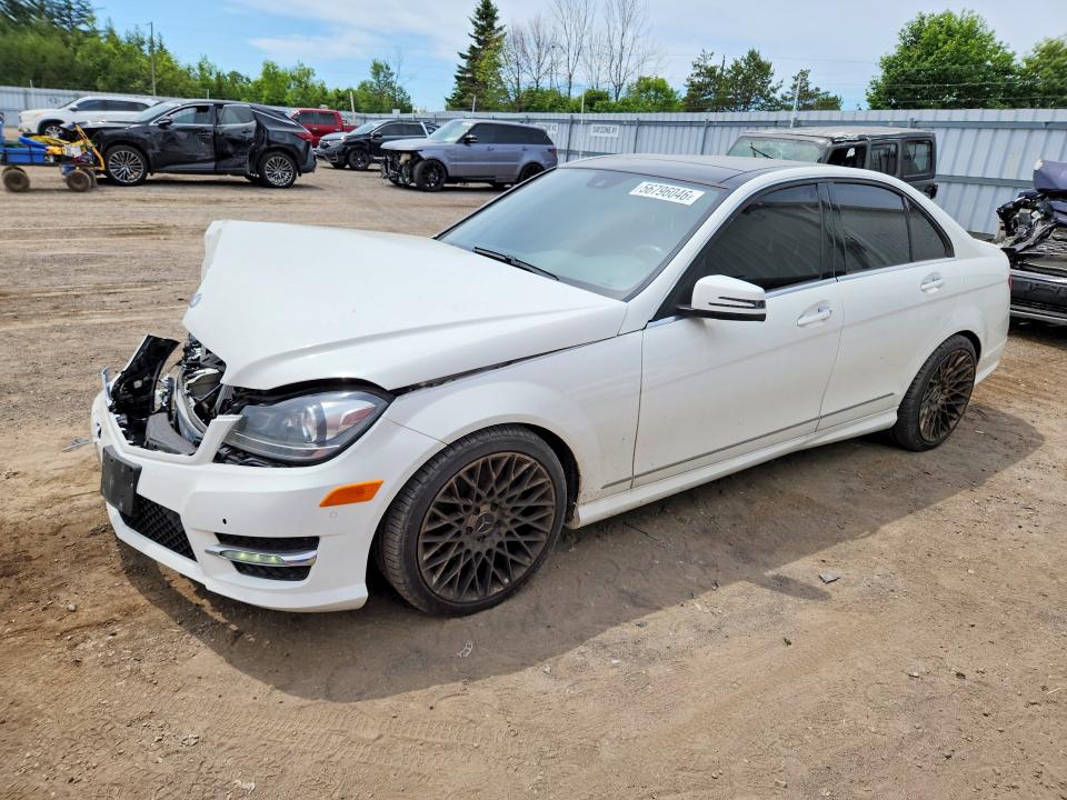 2014 Mercedes-benz C-klasse VIN WDDGF8JB6EA960006 COPART salvage auction — FRONT END, On - Permit No Brand - Unfit, sold $2,300 on 2026-07-16 (photo 1)