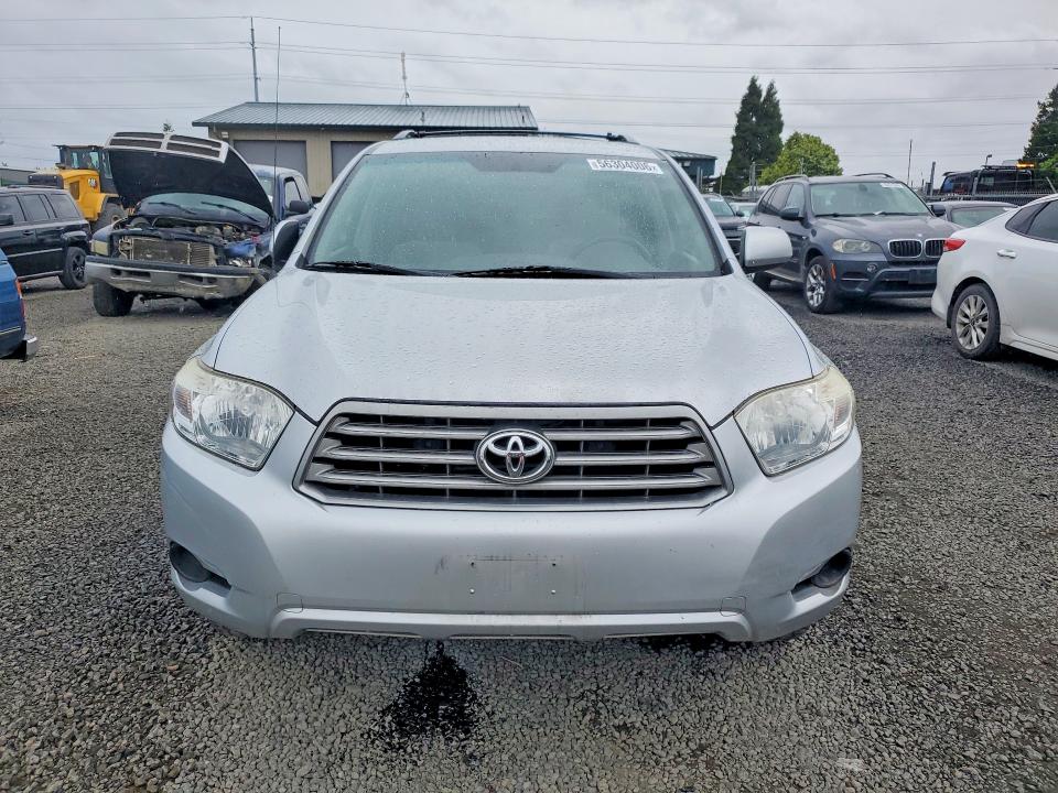 2008 Toyota Highlander VIN JTEES41A782013841 COPART salvage auction — FRONT END, Or - Certificate Of Title, sold $3,700 on 2026-07-07 (photo 5)