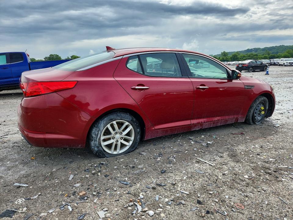 2012 Kia Optima VIN 5XXGM4A75CG012640 COPART salvage auction — SIDE, AR - CERT OF TITLE-SALVAGE, sold $375 on 2026-07-29 (photo 3)