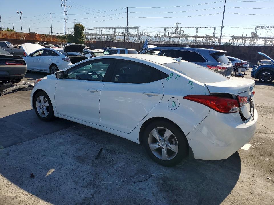2013 Hyundai Elantra VIN 5NPDH4AE7DH287390 COPART salvage auction — REAR END, CA - SALVAGE CERTIFICATE, sold $1,450 on 2026-07-02 (photo 2)