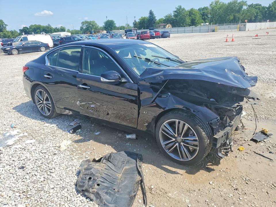 2014 Infiniti Q50 VIN JN1BV7AR7EM698853 COPART salvage auction — FRONT END, OH - CERT OF TITLE-SALVAGE, sold $350 on 2026-07-31 (photo 4)