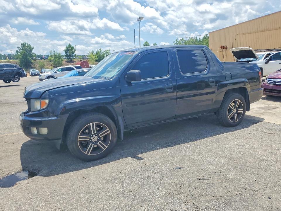 2014 Honda Ridgeline VIN 5FPYK1F72EB014652 COPART salvage auction — FRONT END, Sc - Cert Of Title-Salvage, sold $1,750 on 2026-07-31 (photo 1)