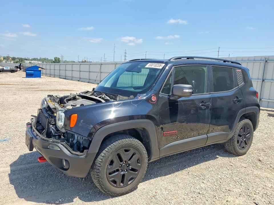 2018 Jeep Renegade VIN ZACCJBCB4JPJ01053 COPART salvage auction — FRONT END, Ia - Cert Of Title-Salvage Title, sold $90 on 2026-07-29 (photo 1)