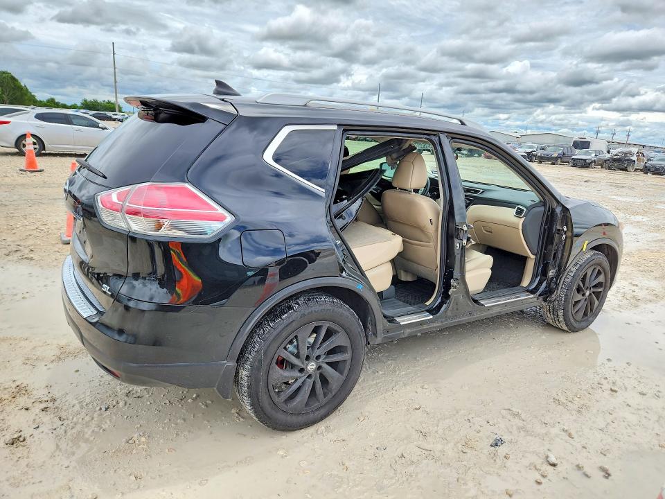 2016 Nissan Rogue VIN 5N1AT2MT2GC763069 COPART salvage auction — SIDE, Tx - Salvage Vehicle Title, sold $3,700 on 2026-07-09 (photo 3)