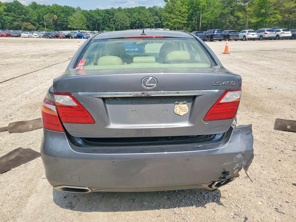2012 Lexus Ls VIN JTHBL5EF9C5110030 COPART salvage auction — REAR END, Nc - Salvage Certificate Of Title, sold $4,300 on 2026-07-17 (photo 6)