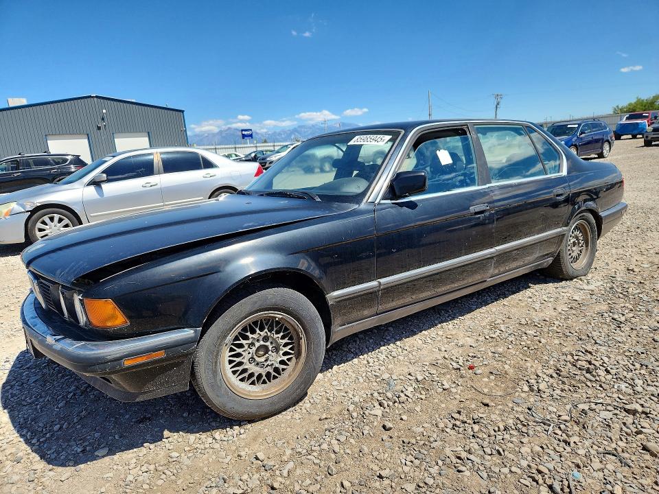 1992 BMW 7 series VIN WBAGC4316NDC29591 COPART salvage auction — SIDE, Ut - Certificate Of Title, sold $750 on 2026-07-10 (photo 1)