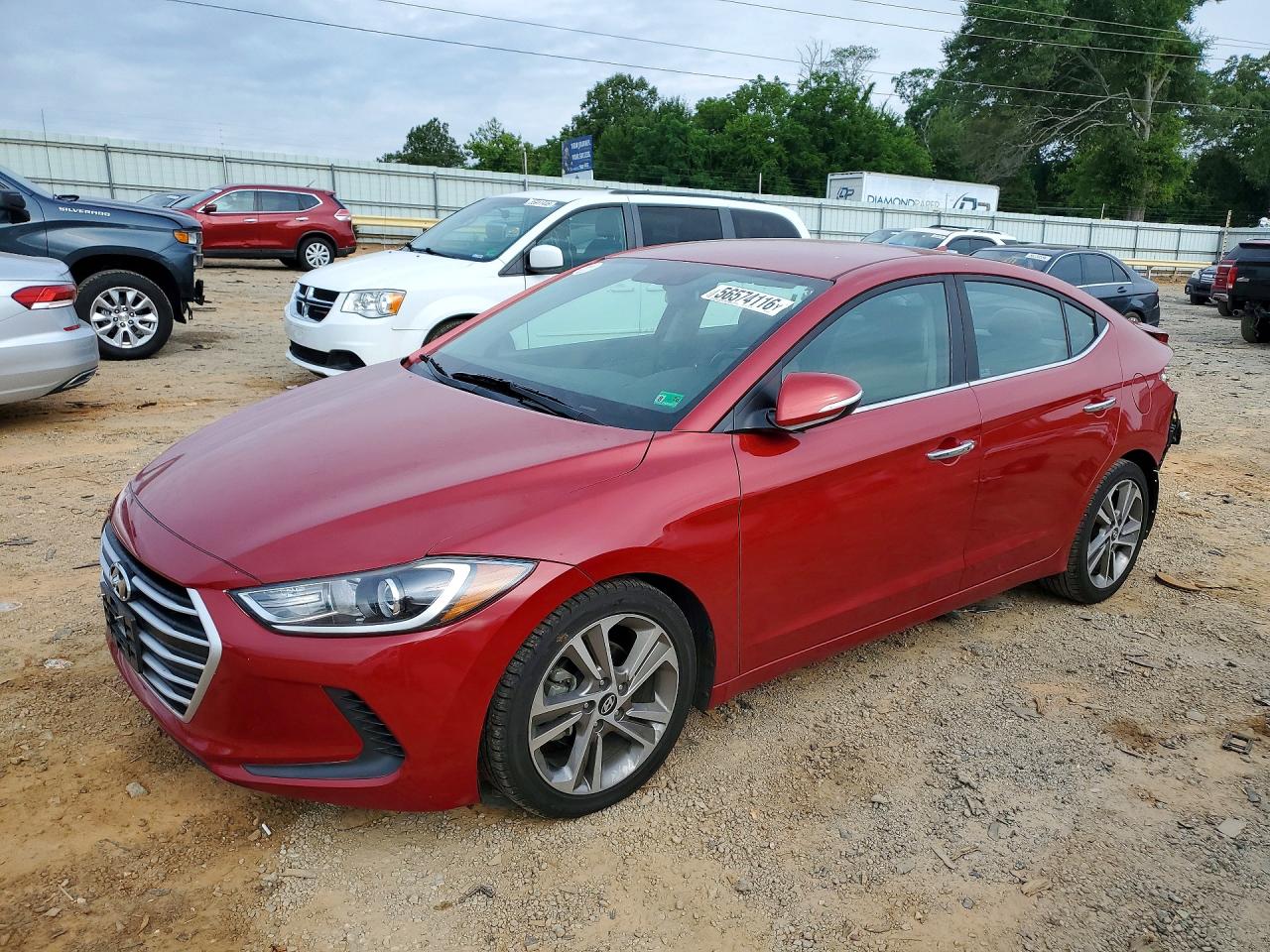 2017 Hyundai Elantra VIN 5NPD84LF2HH187385 COPART salvage auction — Rear End, VA - CERT OF TITLE-SALVAGE HISTORY, sold $2,350 on 2026-07-09 (photo 1)