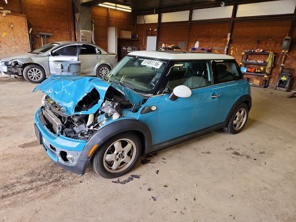 2010 Mini Cooper VIN WMWMF3C52ATZ23070 COPART salvage auction — FRONT END, PA - CERTIFICATE OF SALVAGE, sold $325 on 2026-07-02 (photo 1)