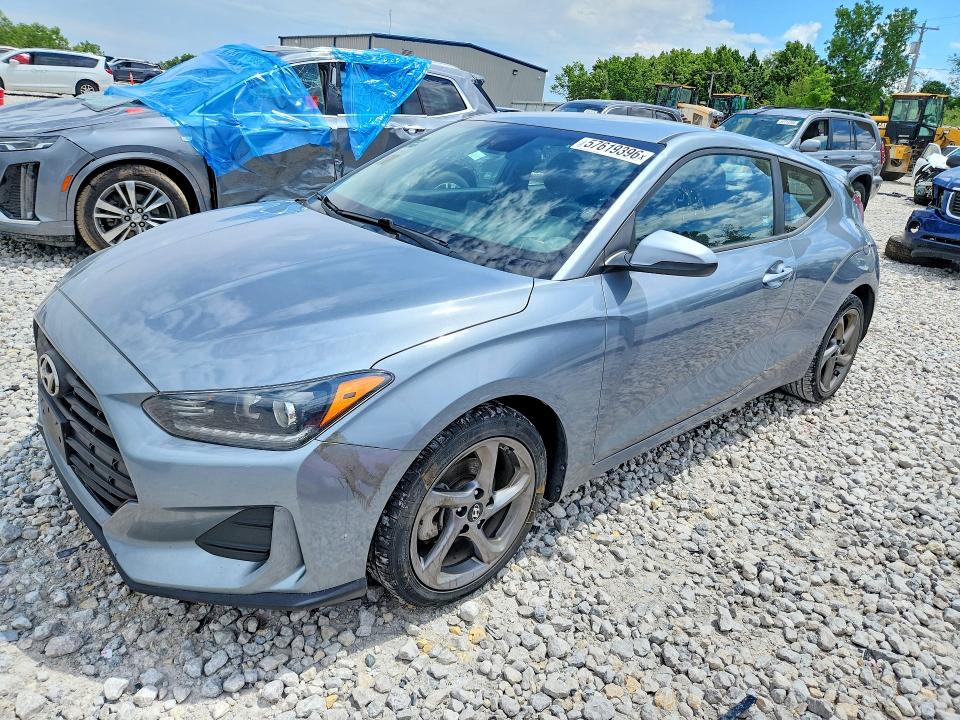 2019 Hyundai Veloster VIN KMHTG6AF3KU017669 COPART salvage auction — MINOR DENT/SCRATCHES, Mi - Dealer Only Clean Title (P), sold $6,100 on 2026-07-30 (photo 1)