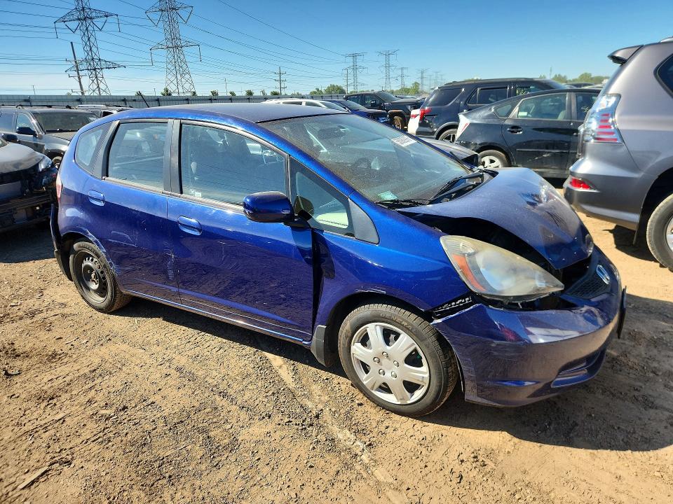 2013 Honda Fit VIN JHMGE8G37DC019629 COPART salvage auction — FRONT END, Il - Salvage Certificate, sold $950 on 2026-07-14 (photo 4)