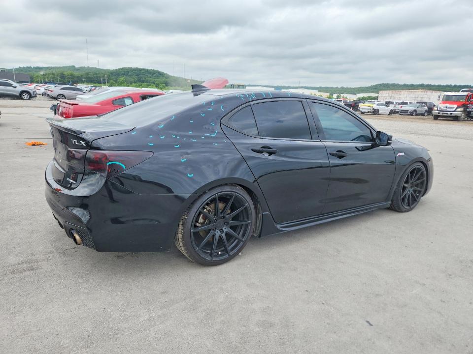 2020 Acura VIN 19UUB3F6XLA002282 COPART salvage auction — HAIL, Ok - Cert Of Title-Salvage, sold $6,900 on 2026-07-22 (photo 3)