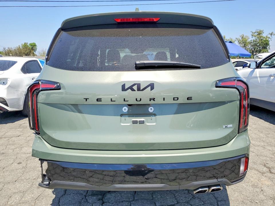 2025 Kia Telluride VIN 5XYP3DGC5SG655104 COPART salvage auction — REAR END, Ca - Salvage Certificate, sold $19,700 on 2026-07-02 (photo 6)