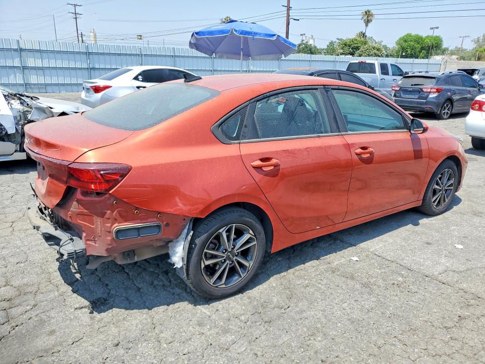 2023 Kia Forte VIN 3KPF24AD8PE680292 COPART salvage auction — REAR END, Ca - Salvage Certificate, sold $3,350 on 2026-07-02 (photo 3)