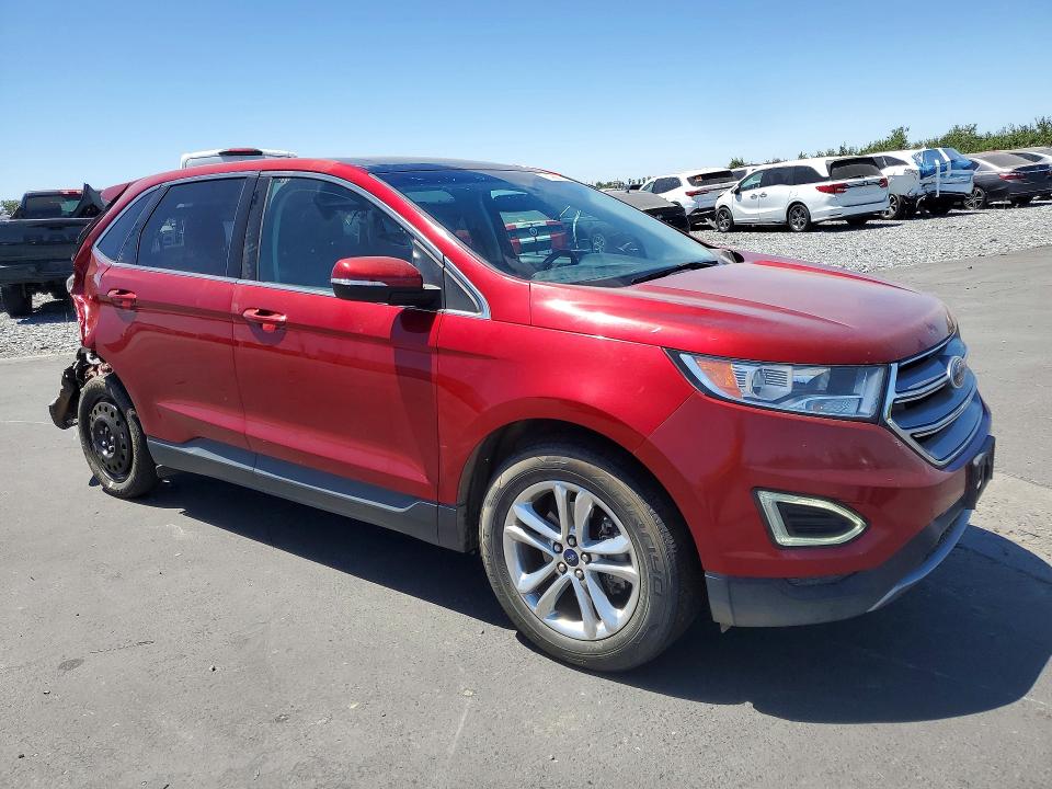 2015 Ford Edge VIN 2FMTK3J83FBB92885 COPART salvage auction — REAR END, Ca - Salvage Certificate, sold $1,950 on 2026-07-09 (photo 4)