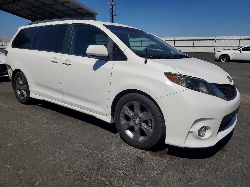 2011 Toyota Sienna VIN 5TDXK3DC8BS067850 COPART salvage auction — REAR END, Ca - Salvage Certificate, sold $5,100 on 2026-07-27 (photo 4)