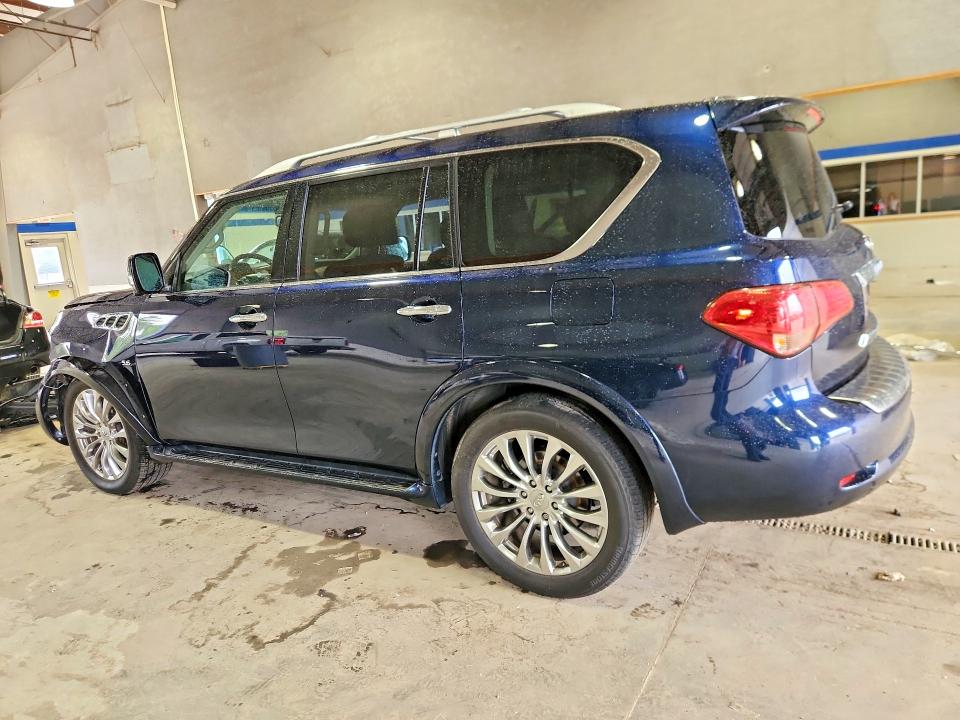 2017 Infiniti Qx80 VIN JN8AZ2NF8H9640472 COPART salvage auction — FRONT END, VA - CERT OF TITLE - SALVAGE, sold $3,700 on 2026-07-31 (photo 2)