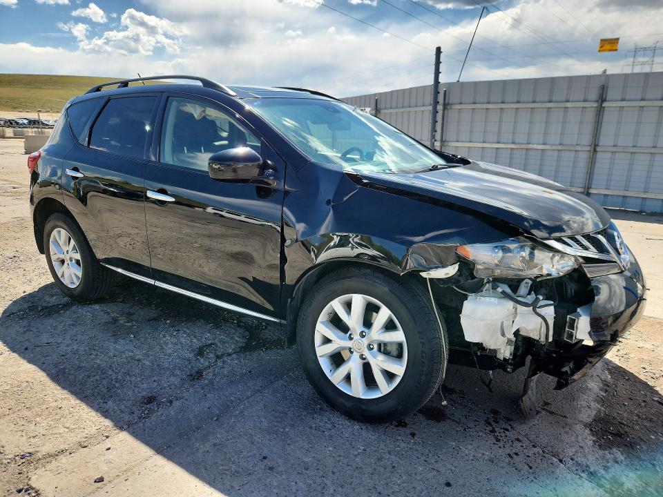 2014 Nissan Murano VIN JN8AZ1MW0EW508492 COPART salvage auction — FRONT END, Co - Public - Salvage Title, sold $975 on 2026-07-20 (photo 4)