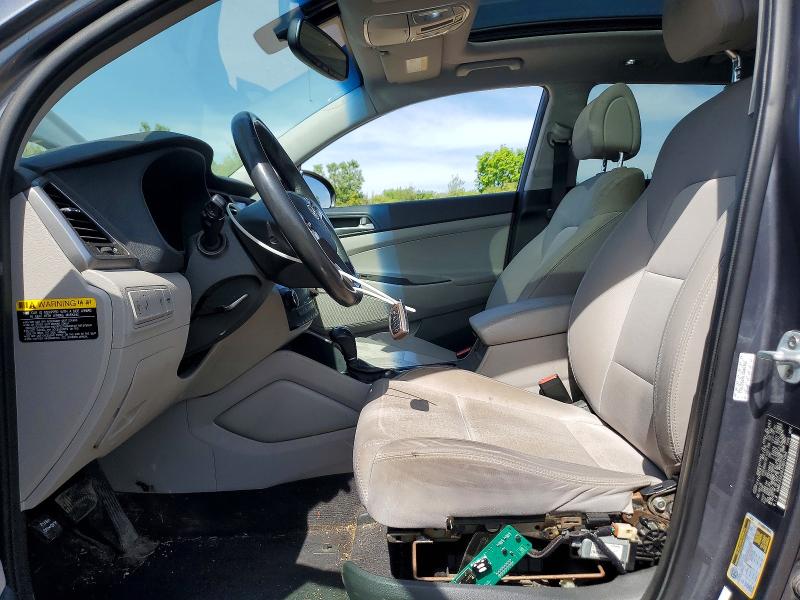 2018 Hyundai Tucson VIN KM8J33A28JU801066 COPART salvage auction — HAIL, Oh - Cert Of Title-Salvage, sold $2,850 on 2026-07-09 (photo 7)