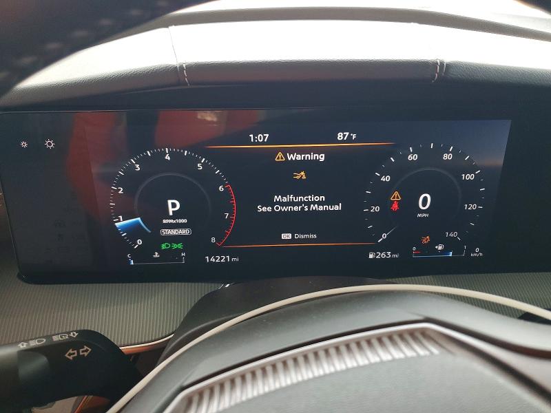 2025 Nissan Murano VIN 5N1AZ3DT4SC106545 COPART salvage auction — REAR END, Fl - Cert Of Title Slvg Rebuildable, sold $11,700 on 2026-07-15 (photo 9)
