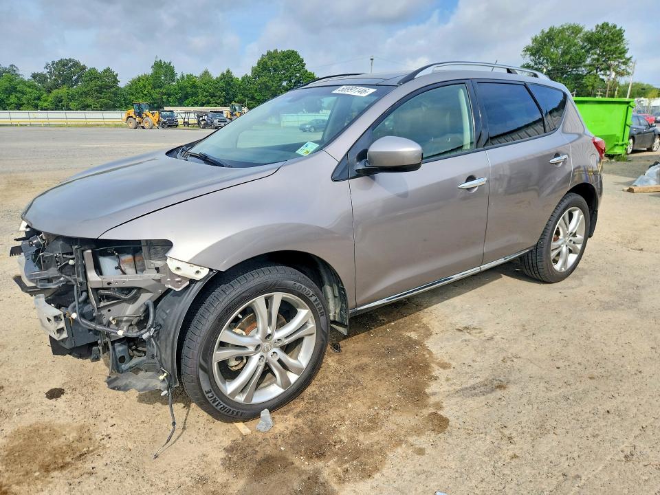 2011 Nissan Murano VIN JN8AZ1MU4BW067766 COPART salvage auction — FRONT END, LA - CERT OF TITLE-SALVAGE, sold $800 on 2026-07-23 (photo 1)