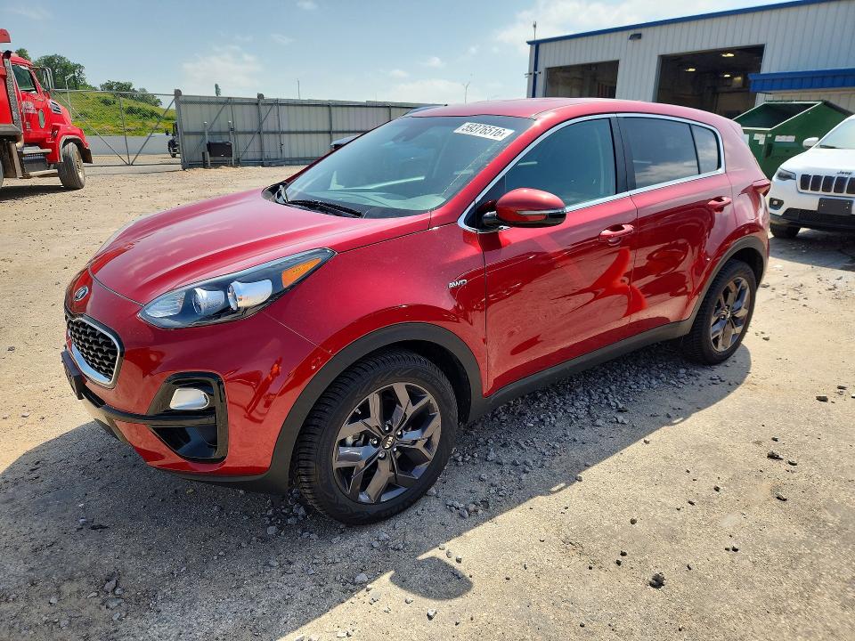 2022 Kia Sportage VIN KNDPMCAC7N7010990 COPART salvage auction — HAIL, Wi - Cert Of Title-Claim Paid, sold $7,600 on 2026-07-14 (photo 1)