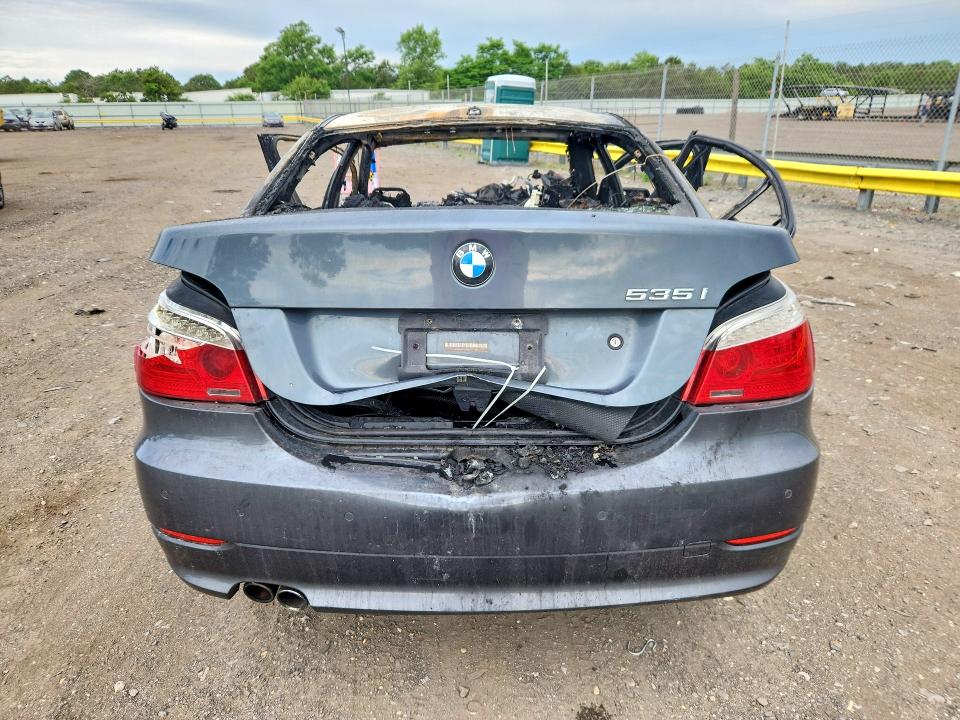 2008 BMW 5 series VIN WBANW13538CZ77397 COPART salvage auction — BURN, NY - MV-907A SALVAGE CERTIFICATE, sold $80 on 2026-07-13 (photo 6)