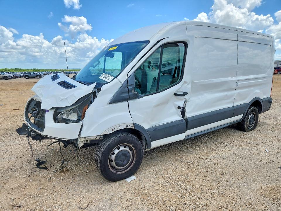 2018 Ford Transit VIN 1FTYR2CM5JKB24807 COPART salvage auction — FRONT END, Tx - Certificate Of Title, sold $1,200 on 2026-07-09 (photo 1)