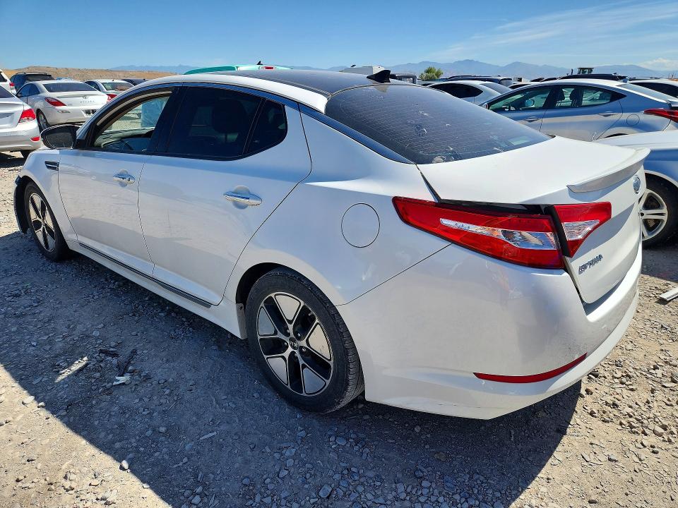 2012 Kia Optima hybrid VIN KNAGM4AD3C5009341 COPART salvage auction — FRONT END, Ut - Salvage Certificate, sold $700 on 2026-07-02 (photo 2)