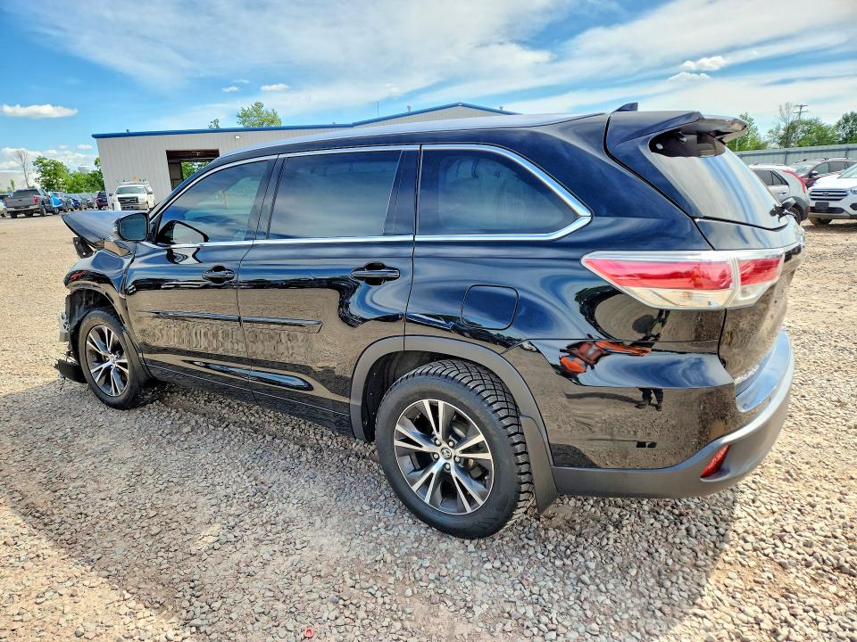 2014 Toyota Highlander VIN 5TDDKRFH8ES017100 COPART salvage auction — FRONT END, NY - MV-907A SALVAGE CERTIFICATE, sold $3,400 on 2026-07-06 (photo 2)