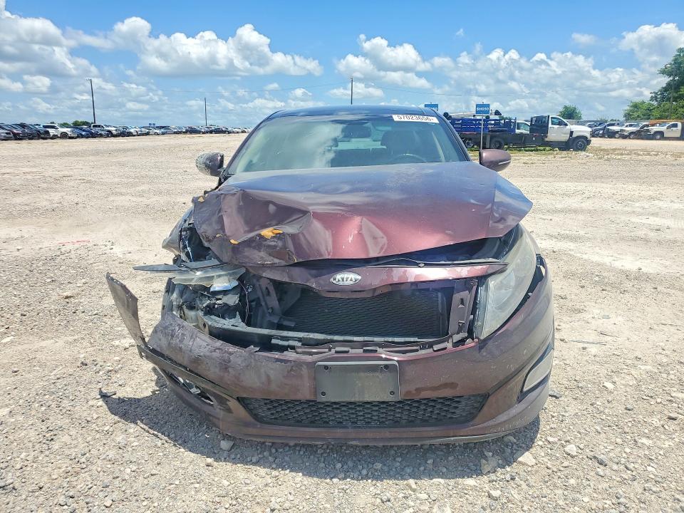 2014 Kia Optima VIN 5XXGN4A71EG266815 COPART salvage auction — FRONT END, Salvage Title, sold $600 on 2026-07-15 (photo 5)