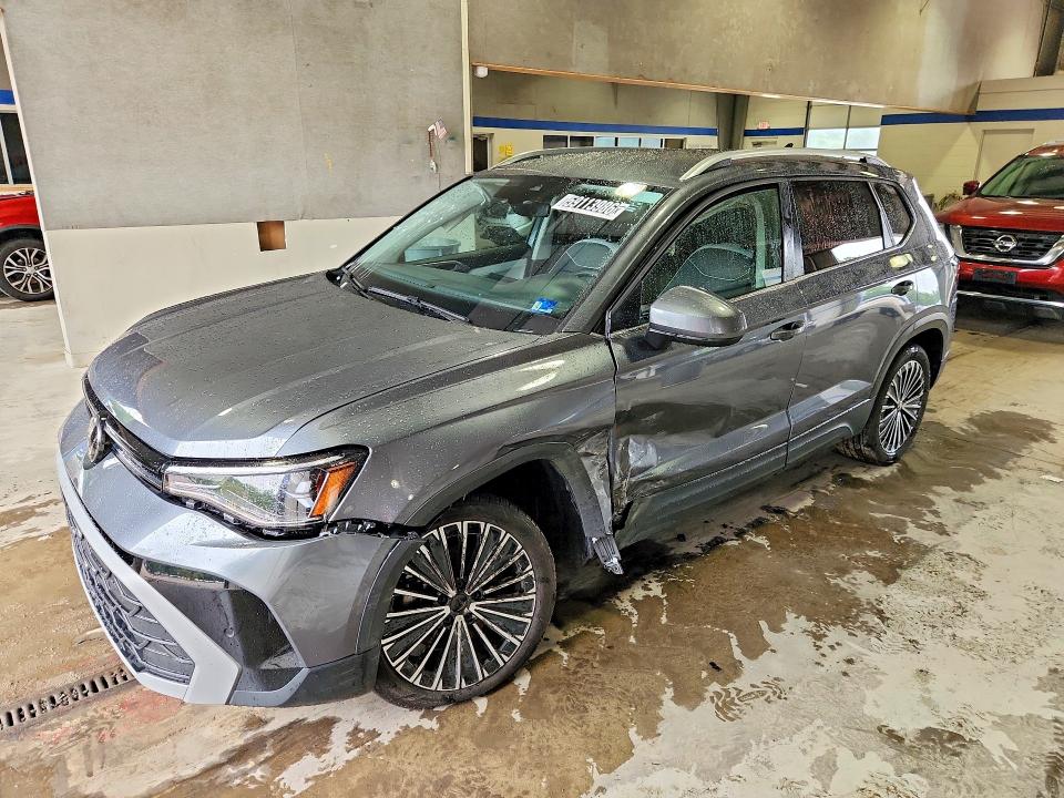 2025 Volkswagen Taos VIN 3VVSC7B22SM045403 COPART salvage auction — FRONT END, VA - CERT OF TITLE - SALVAGE, sold $7,600 on 2026-07-20 (photo 1)