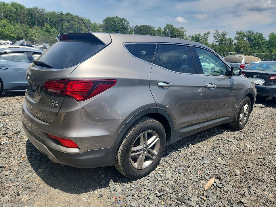 2018 Hyundai Santa fe VIN 5XYZTDLB4JG533936 COPART salvage auction — FRONT END, Md - Cert Of Salvage > 75% Damage, sold $2,150 on 2026-07-07 (photo 3)