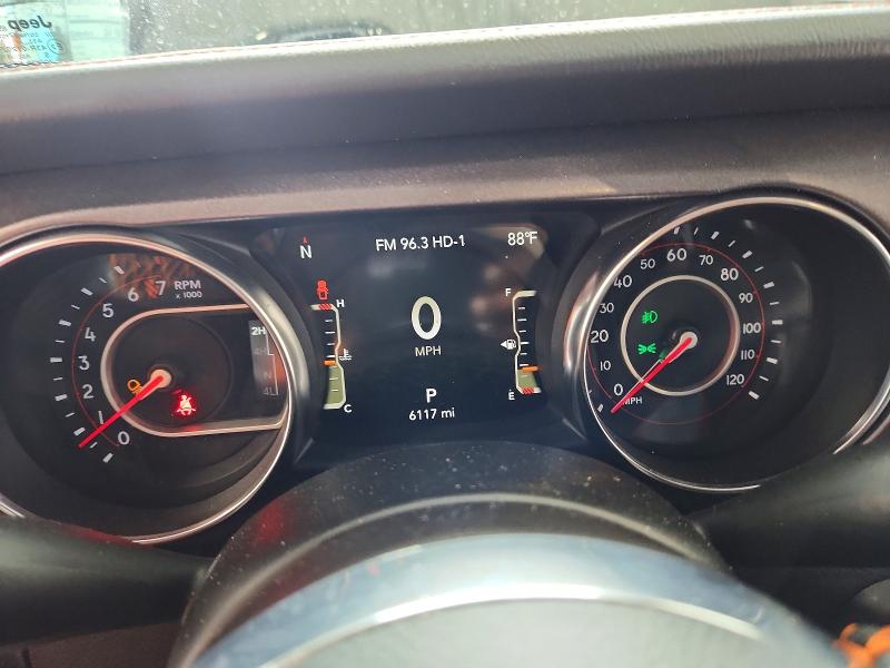 2022 Jeep Gladiator VIN 1C6JJTEG5NL143967 COPART salvage auction — MINOR DENT/SCRATCHES, Il - Certificate Of Title, sold $17,700 on 2026-07-09 (photo 9)