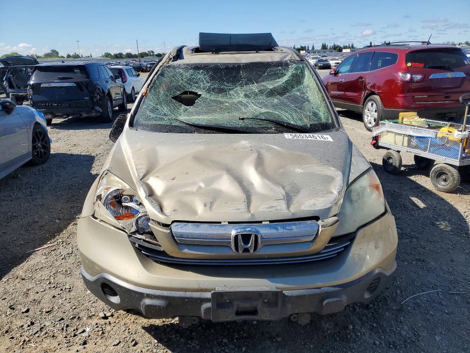 2007 Honda Cr-v VIN JHLRE48707C059000 COPART salvage auction — ROLLOVER, Ca - Salvage Certificate, sold $475 on 2026-07-16 (photo 5)