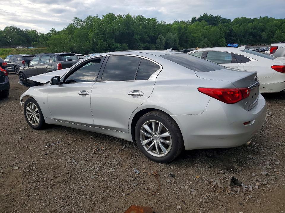 2015 Infiniti Q50 VIN JN1BV7AR3FM421327 COPART salvage auction — FRONT END, Ct - Cert Of Title-Salvage, sold $500 on 2026-07-14 (photo 2)