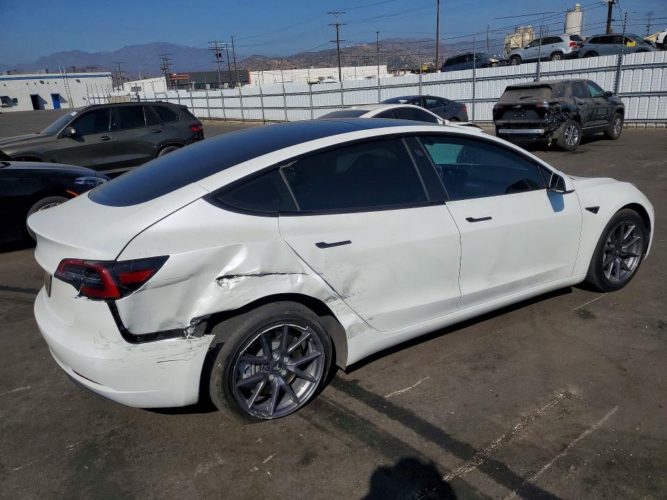 2023 Tesla VIN 5YJ3E1EA2PF598366 COPART salvage auction — REAR END, Ca - Salvage Certificate, sold $6,800 on 2026-07-13 (photo 3)