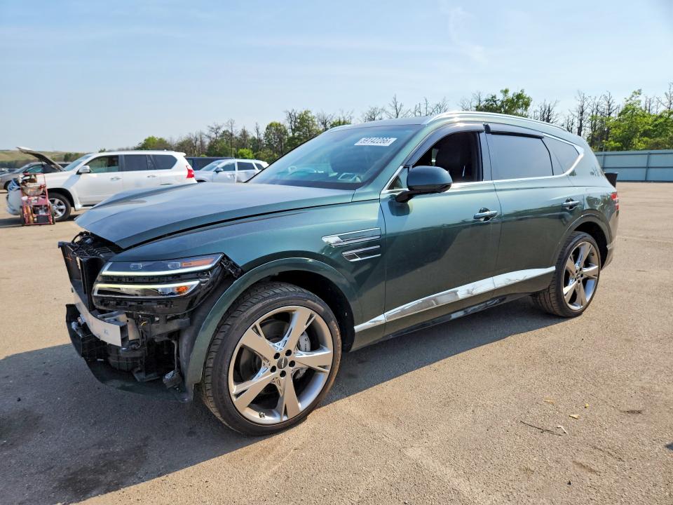 2021 Genesis Gv80 VIN KMUHCESC7MU053806 COPART salvage auction — FRONT END, Ny - Mv-907A Salvage Certificate, sold $80 on 2026-07-29 (photo 1)
