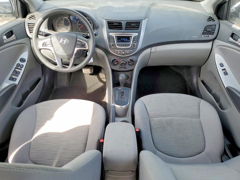 2015 Hyundai Accent VIN KMHCT4AE6FU922047 COPART salvage auction — FRONT END, Ca - Salvage Certificate, sold $325 on 2026-07-27 (photo 8)