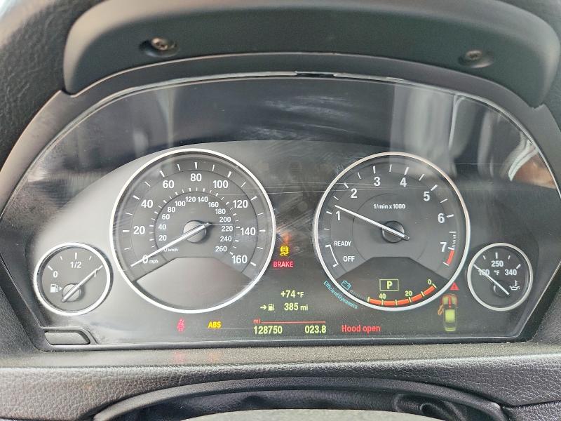 2015 BMW 3er VIN WBA3C1C5XFK119864 COPART salvage auction — SIDE, Ca - Salvage Certificate, sold $1,850 on 2026-08-13 (photo 9)