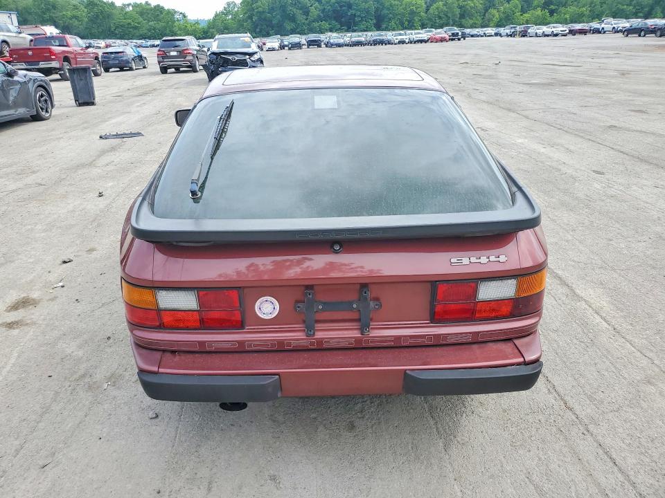 1986 Porsche 944 VIN WP0AA0944GN459438 COPART salvage auction — Burn Engine, Oh - Cert Of Title-Salvage, sold $375 on 2026-07-09 (photo 6)