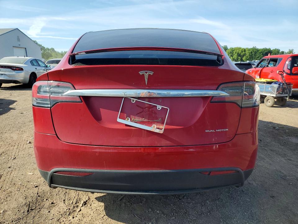 2019 Tesla Model x VIN 5YJXCBE25KF197361 COPART salvage auction — HAIL, Oh - Cert Of Title-Salvage, sold $11,100 on 2026-07-06 (photo 6)