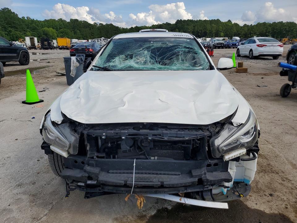 2020 Infiniti Q50 VIN JN1EV7AP2LM207419 COPART salvage auction — FRONT END, Ms - Cert Of Title-Salvaged, sold $2,800 on 2026-07-17 (photo 5)