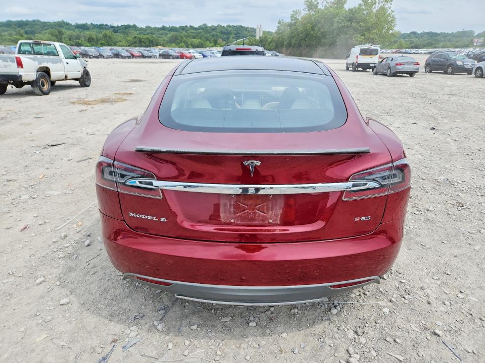 2012 Tesla Model s VIN 5YJSA1DP6CFS00227 COPART salvage auction — HAIL, Wv - Salvage Certificate, sold $3,400 on 2026-07-27 (photo 6)