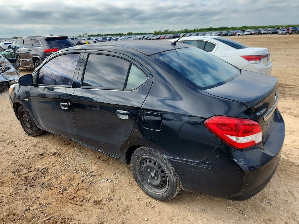 2017 Mitsubishi Mirage VIN ML32F3FJ4HHF06300 COPART salvage auction — FRONT END, Tx - Salvage Vehicle Title, sold $40 on 2026-07-23 (photo 2)